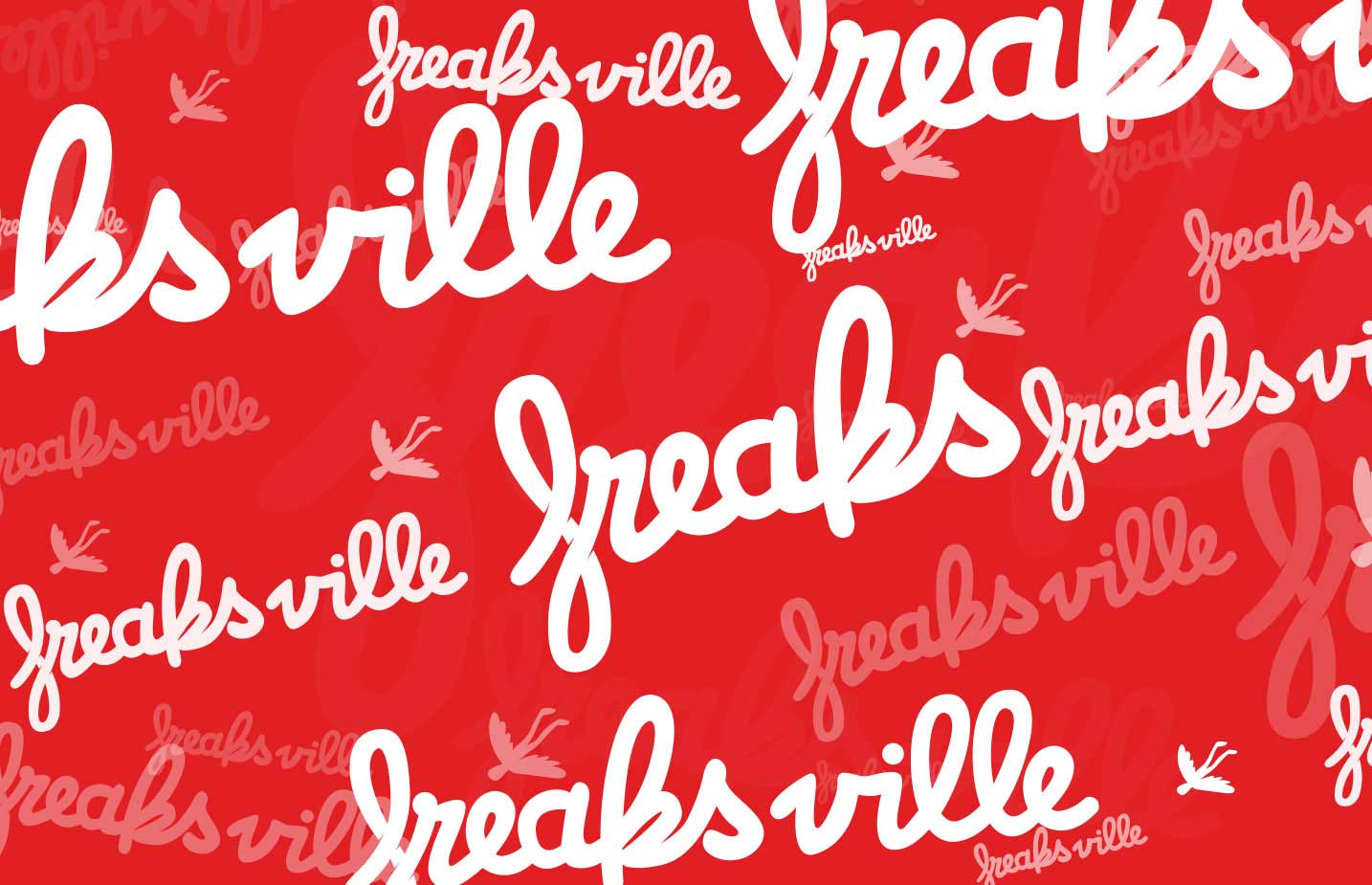 poster pattern background made for freaksville record