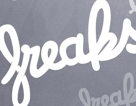 poster pattern background made for freaksville record