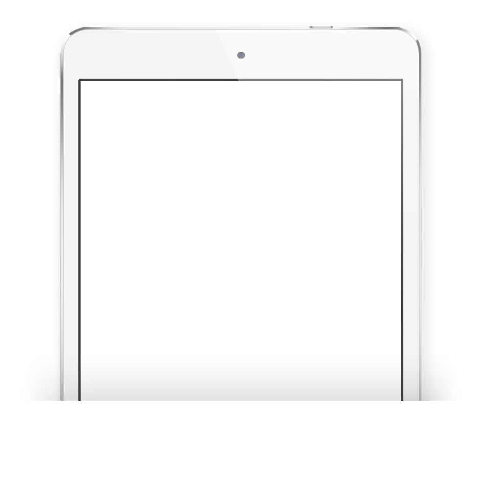 iPad mockup with demo video